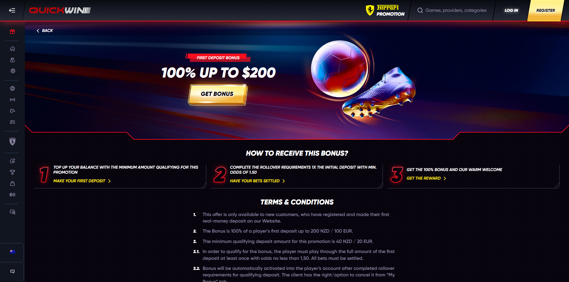 Screenshot des Registrierungsformulars mit hervorgehobenen Pflichtfeldern