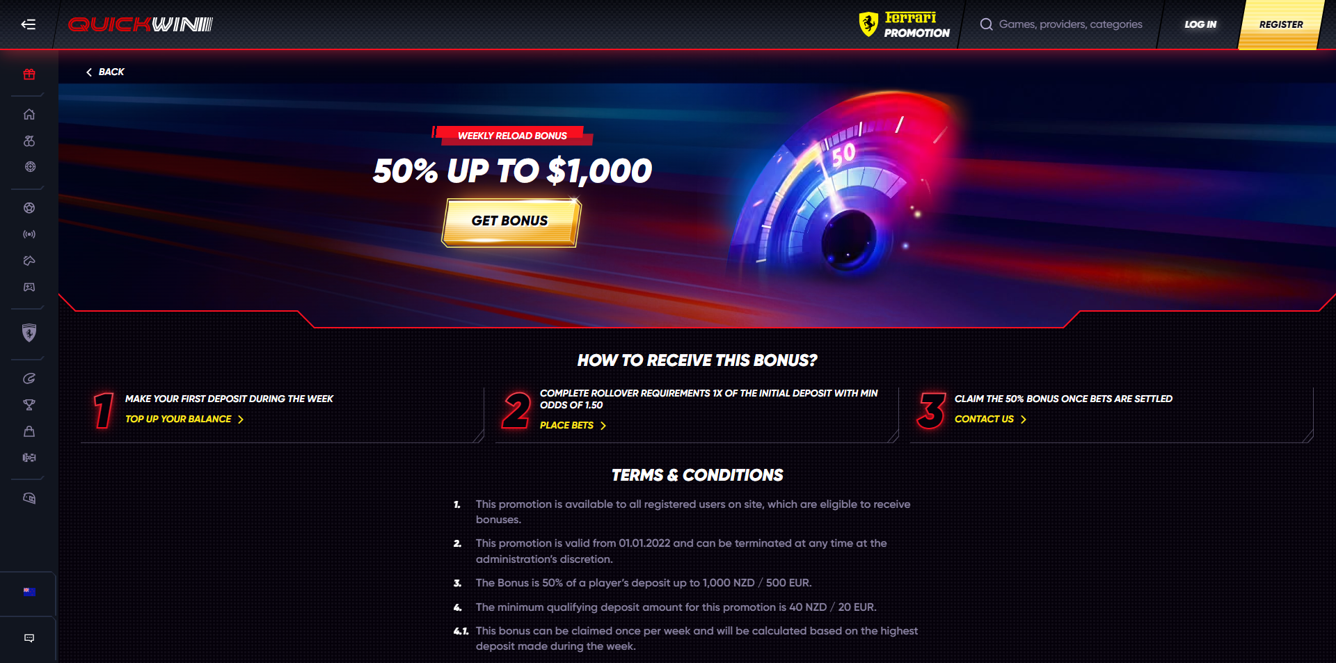 Quickwin Casino Guide: Bonus, Mobile-Zugang und Auszahlungen 1 - Hải sản Vũng Tàu Screenshot des Quickwin Casino Anmeldeformulars