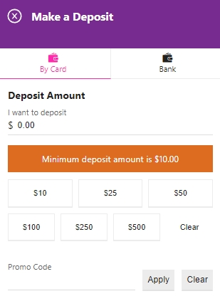 Chasebet Deposit Image