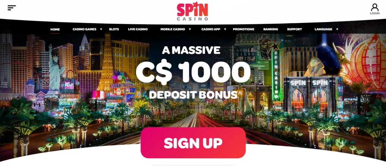 Spin Casino Canada Payment Methods Review 2022